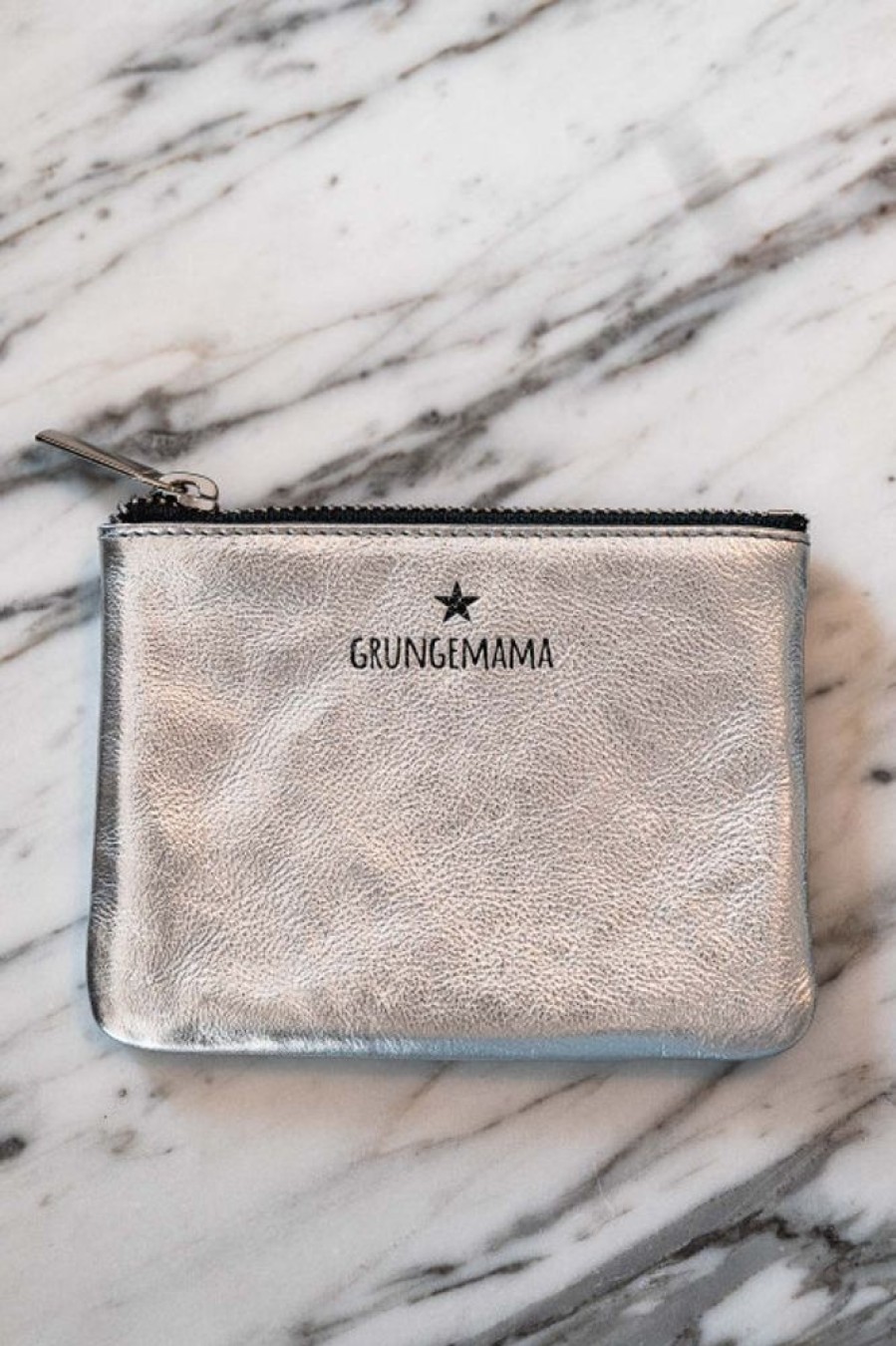 Maroquinerie Grungemama | Porte Monnaie Grungemama Silver