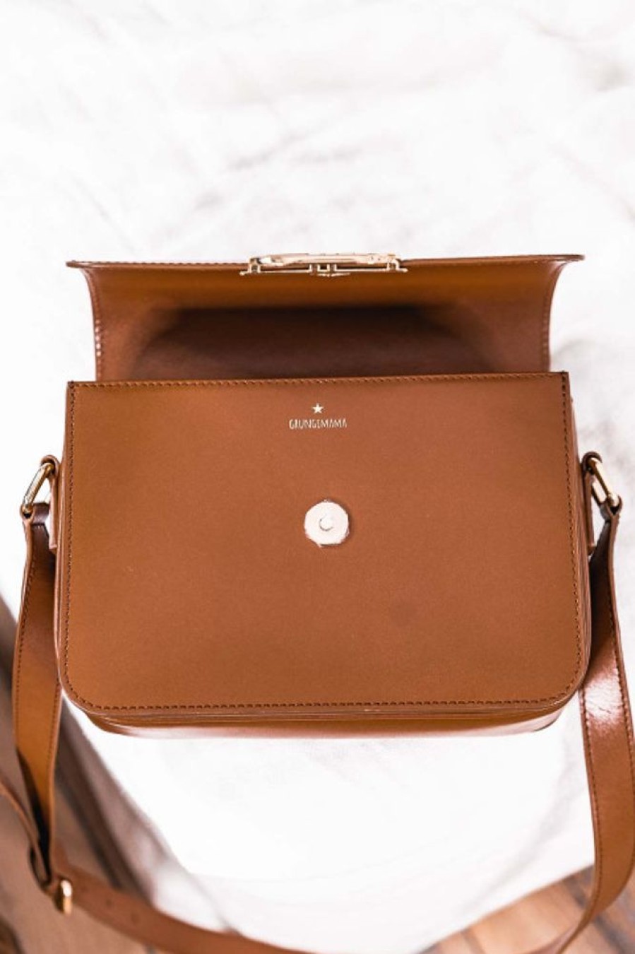 Accessoires : Bijoux, Ceintures Grungemama | Sac Lisia Grungemama Cognac