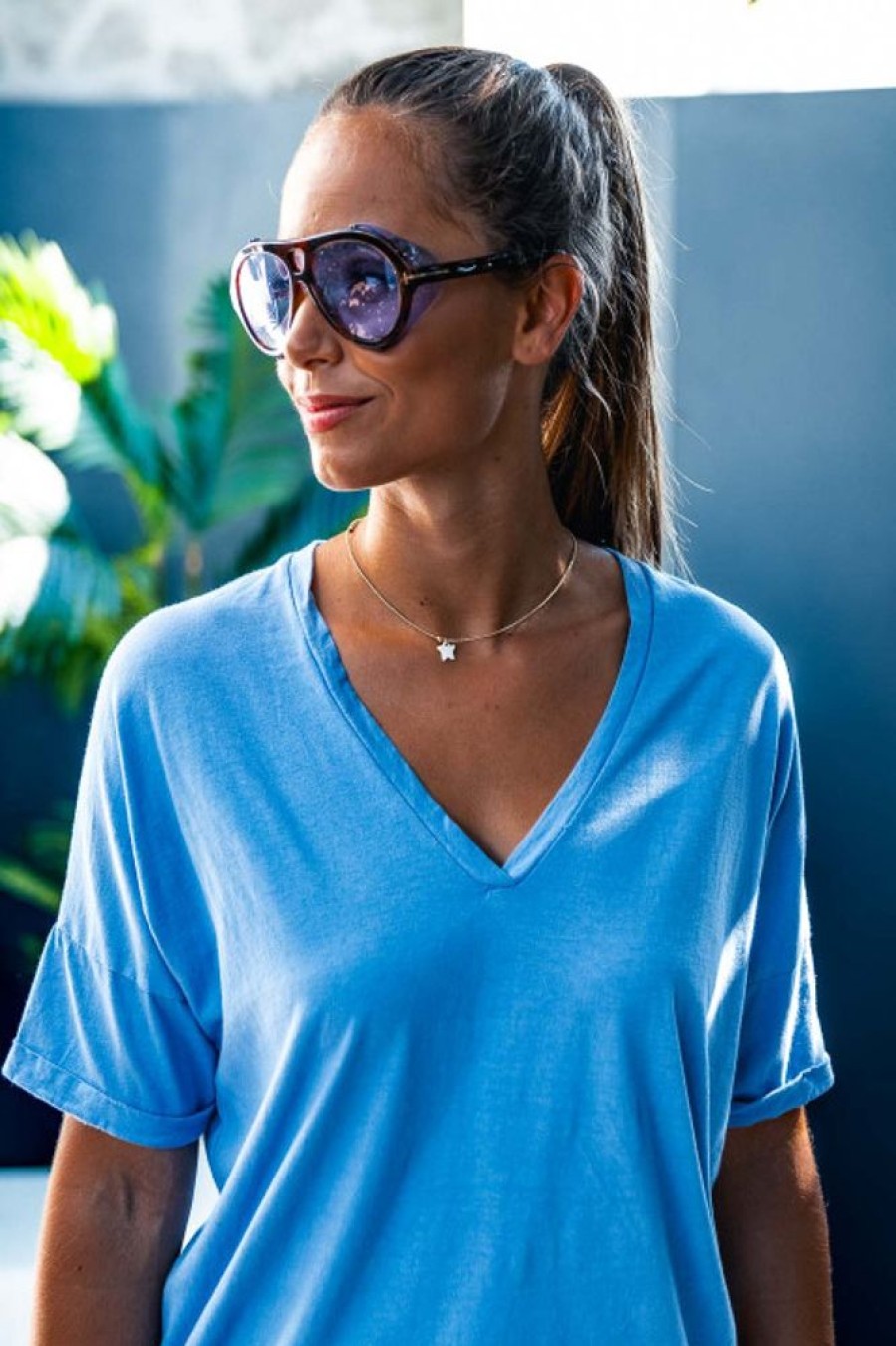 T-Shirts, Tops Grungemama | T-Shirt Retrolove Bleu