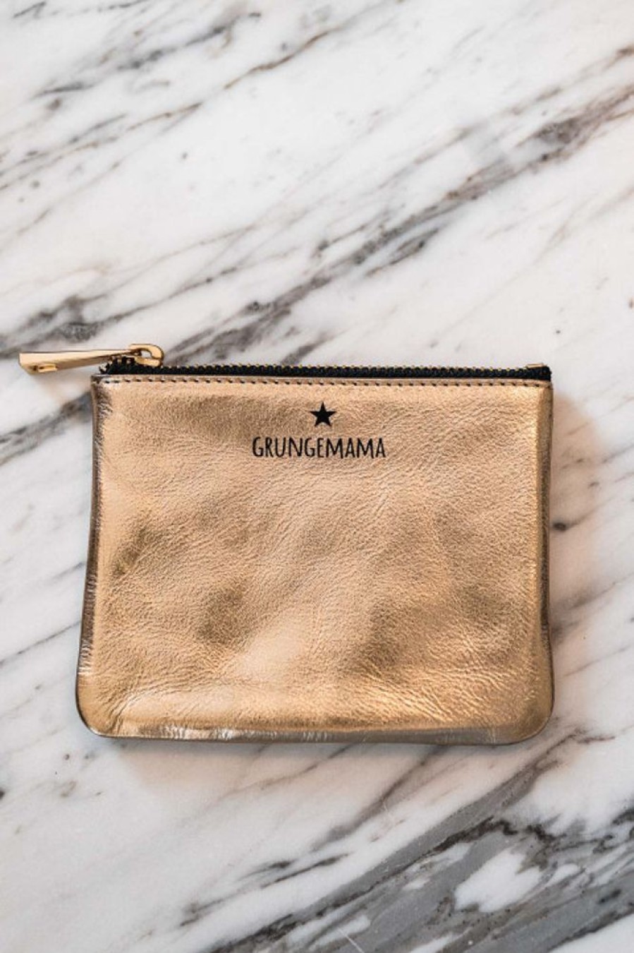 Maroquinerie Grungemama | Porte Monnaie Grungemama Gold