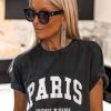 T-Shirts, Tops Grungemama | T-Shirt Grungemama Paris Anthracite