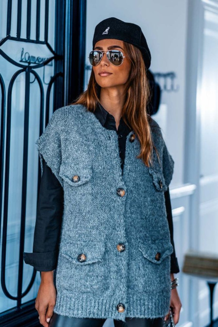 Sweats, Mailles Banditas From Marseille | Gilet Lomy Gris