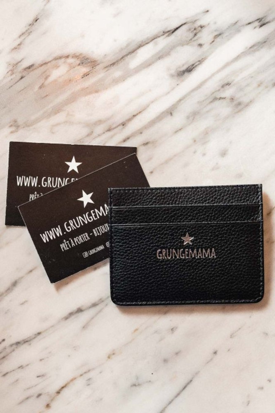 Accessoires : Bijoux, Ceintures Grungemama | Porte Cartes Grungemama Noir