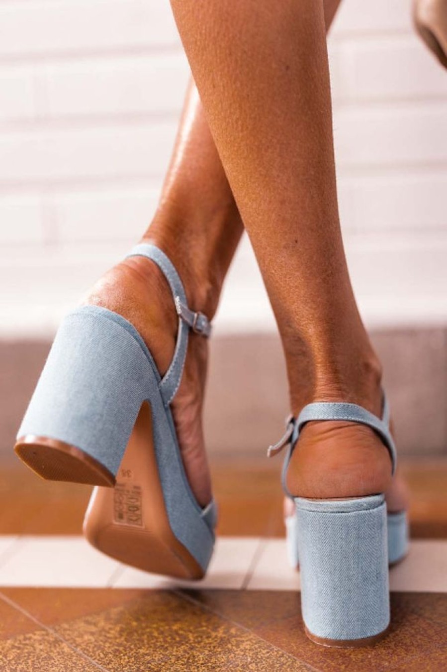 Chaussures Selection by Nathalie | Sandales Clea Bleu Jeans